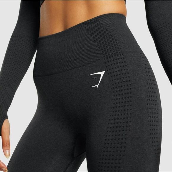 GYMSHARK VITAL SEAMLESS 2.0 LEGGINGS Size Black NWT IN PKG - Picture 7 of 9